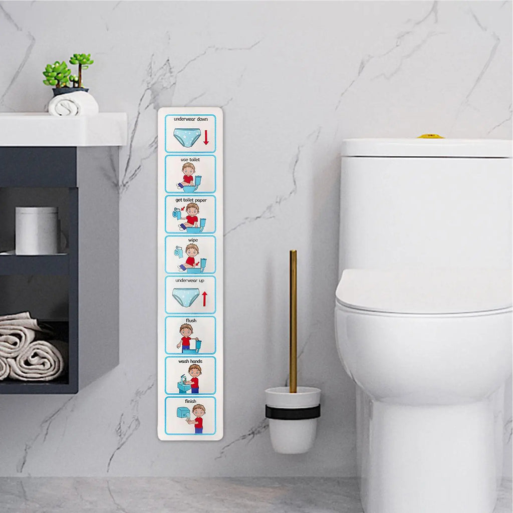Potty Training Visual Schedule Toilet Chart Schedule Sticker Cards For Visual Aid Special Ed Speech Delay Non Verbal Children