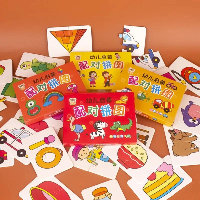 Montessori Matching Cards Puzzle