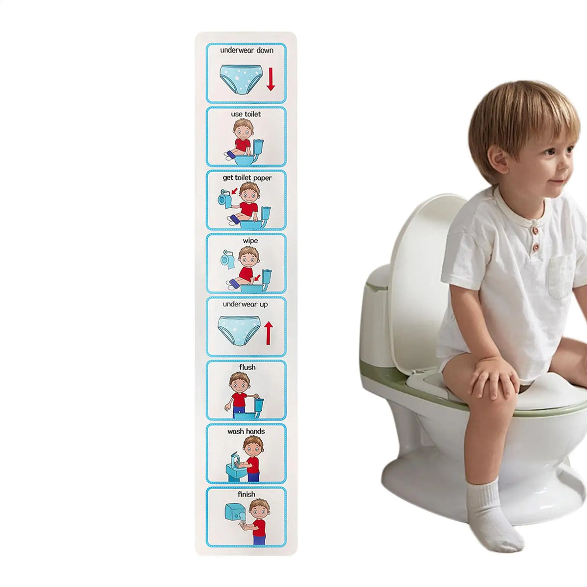 Potty Training Visual Schedule Toilet Chart Schedule Sticker Cards For Visual Aid Special Ed Speech Delay Non Verbal Children