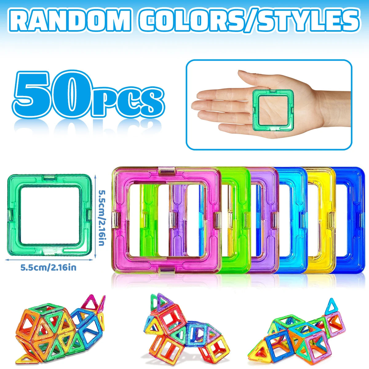 MagniBuild Magnetic Tiles