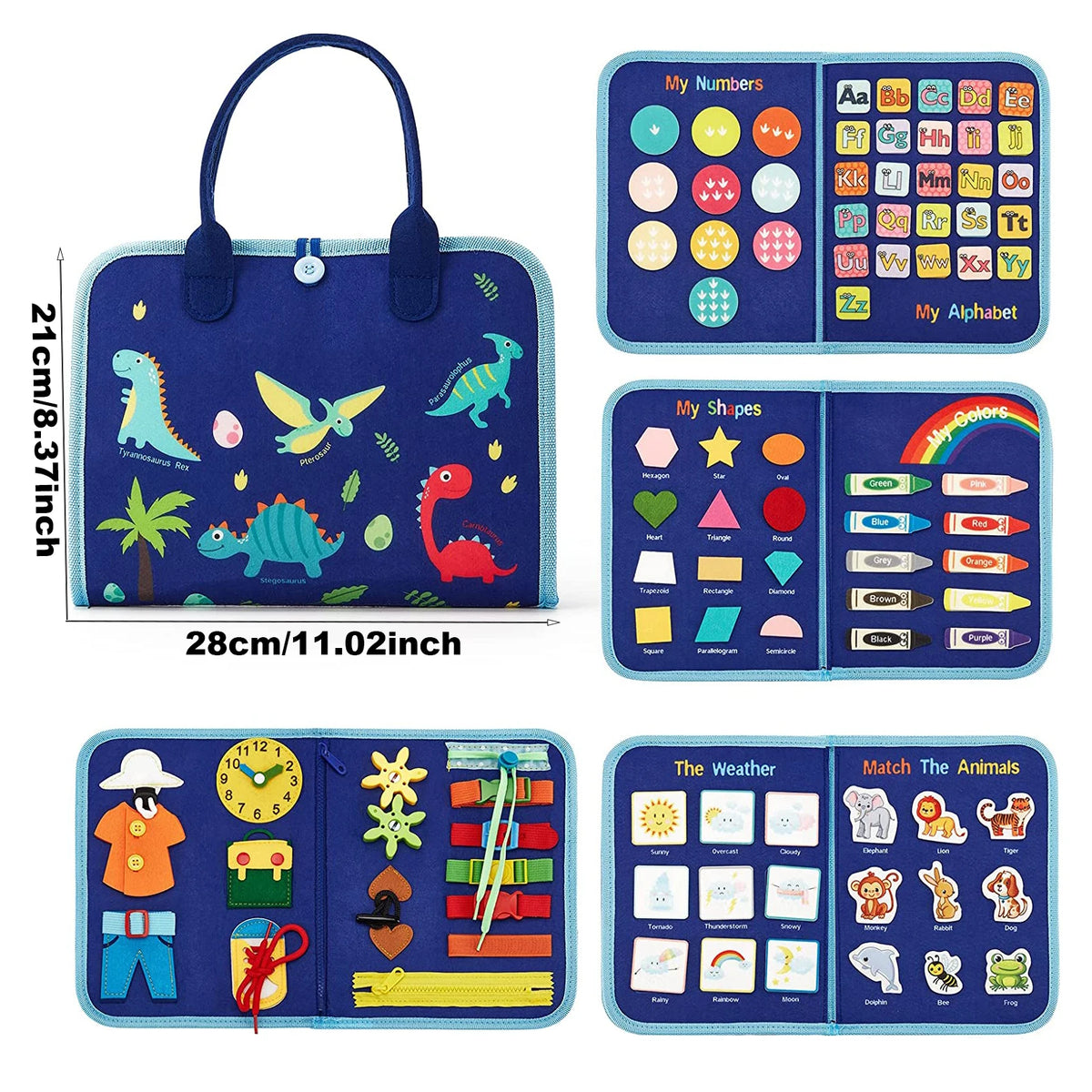 Montessori Busy Board Activity Bag