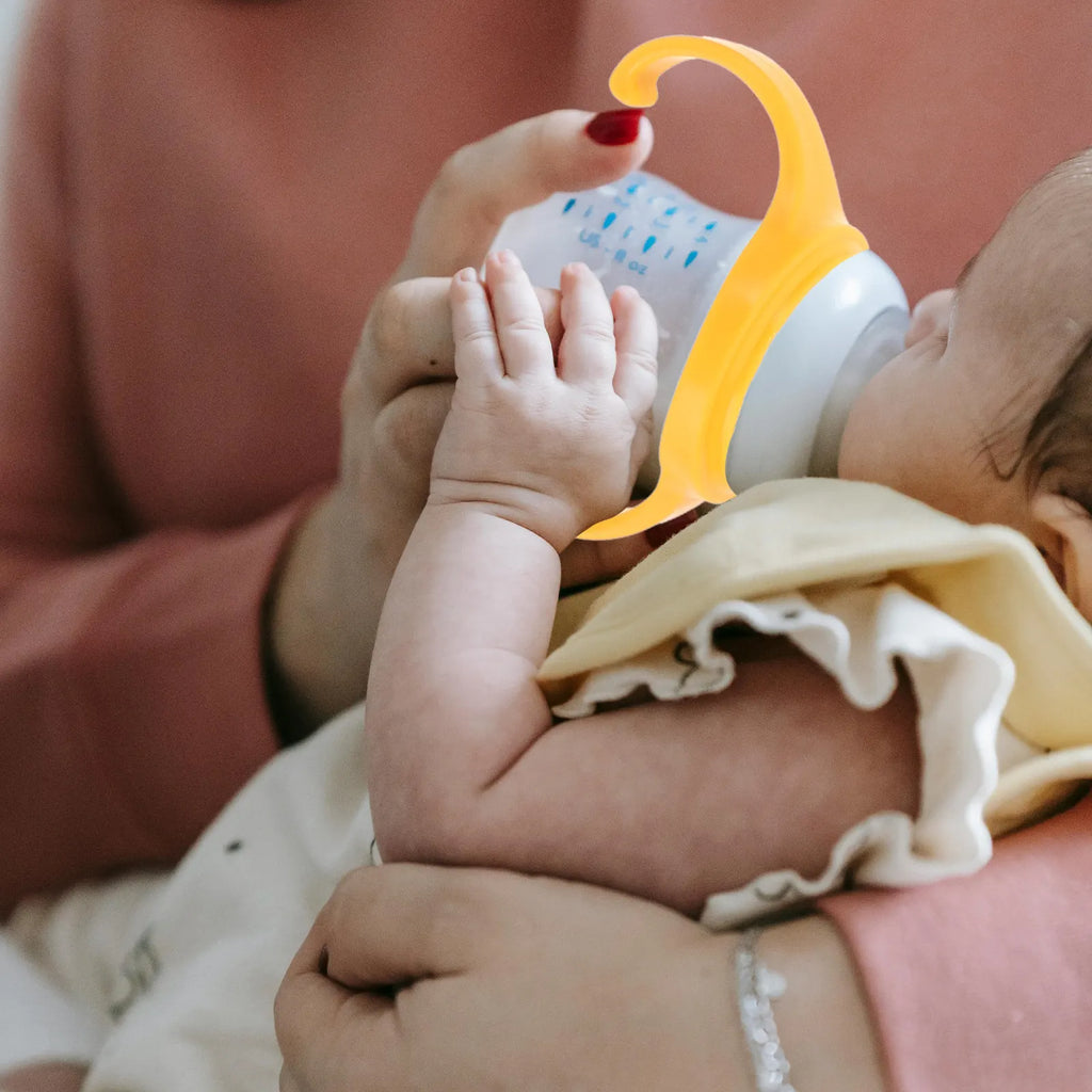 5Pcs Baby Bottle Handle Accessories Universal Fit Wide Neck Ergonomic Plastic Non Slip Grip for Feeding Toddlers Newborns