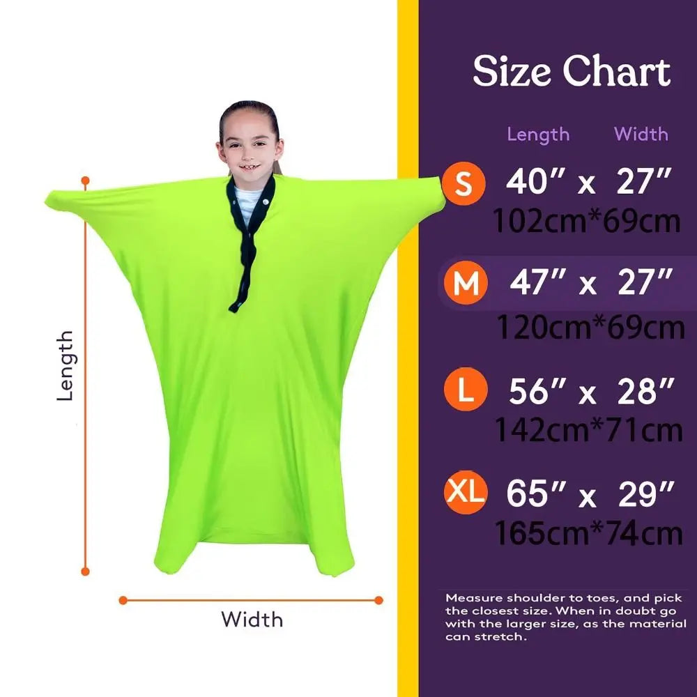 Elastic Stretchable Sensory Socks Elastic Human Sensory Training Autism Body Sock Seamless Sensory Needs Stretch Bag