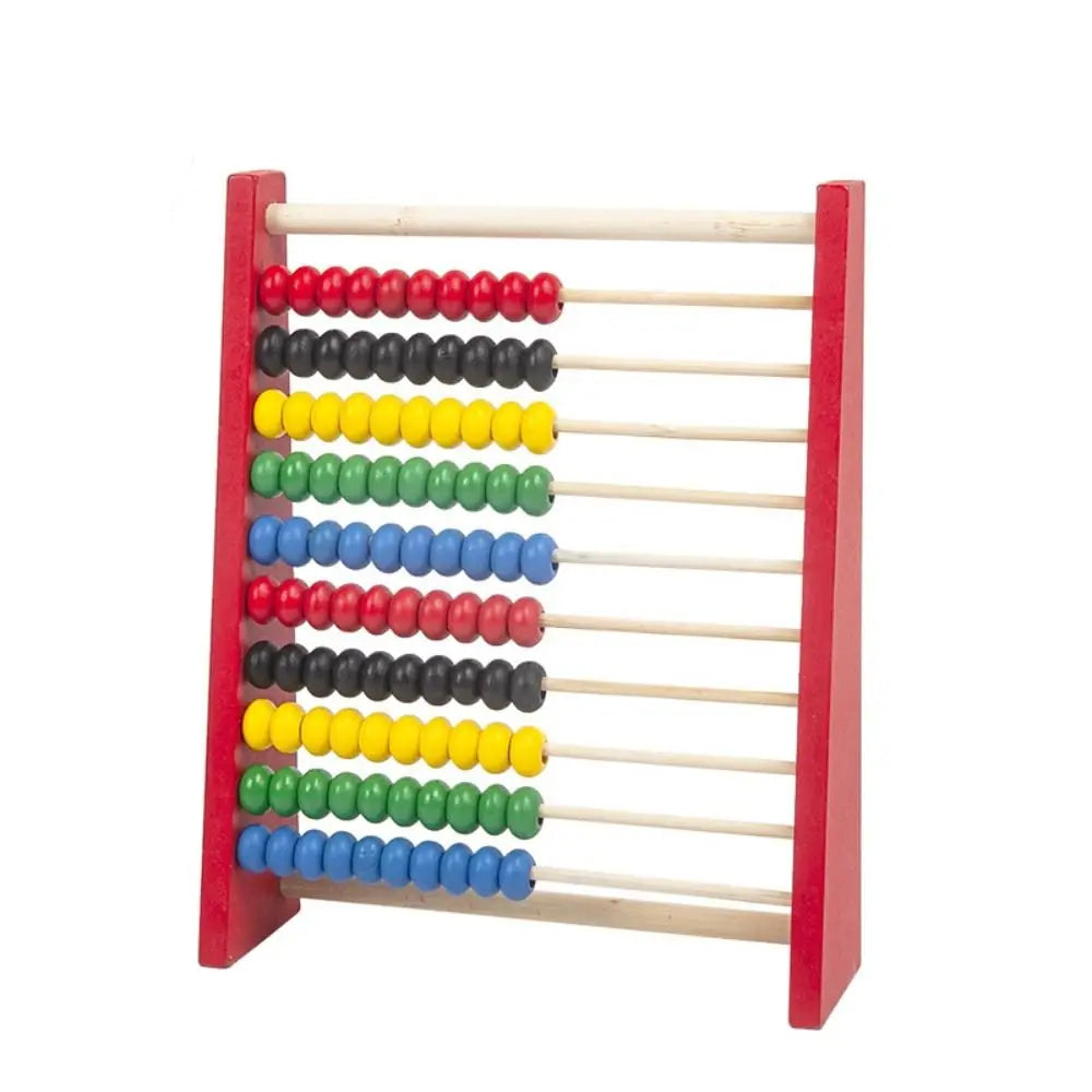Counting Red Blue Wooden Abacus Wooden Intelligence Development Calculation Bead Hobbies Educational Learning Toy Kid Toys