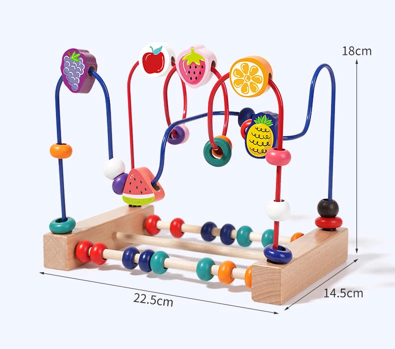 Wooden Animal Bead Maze