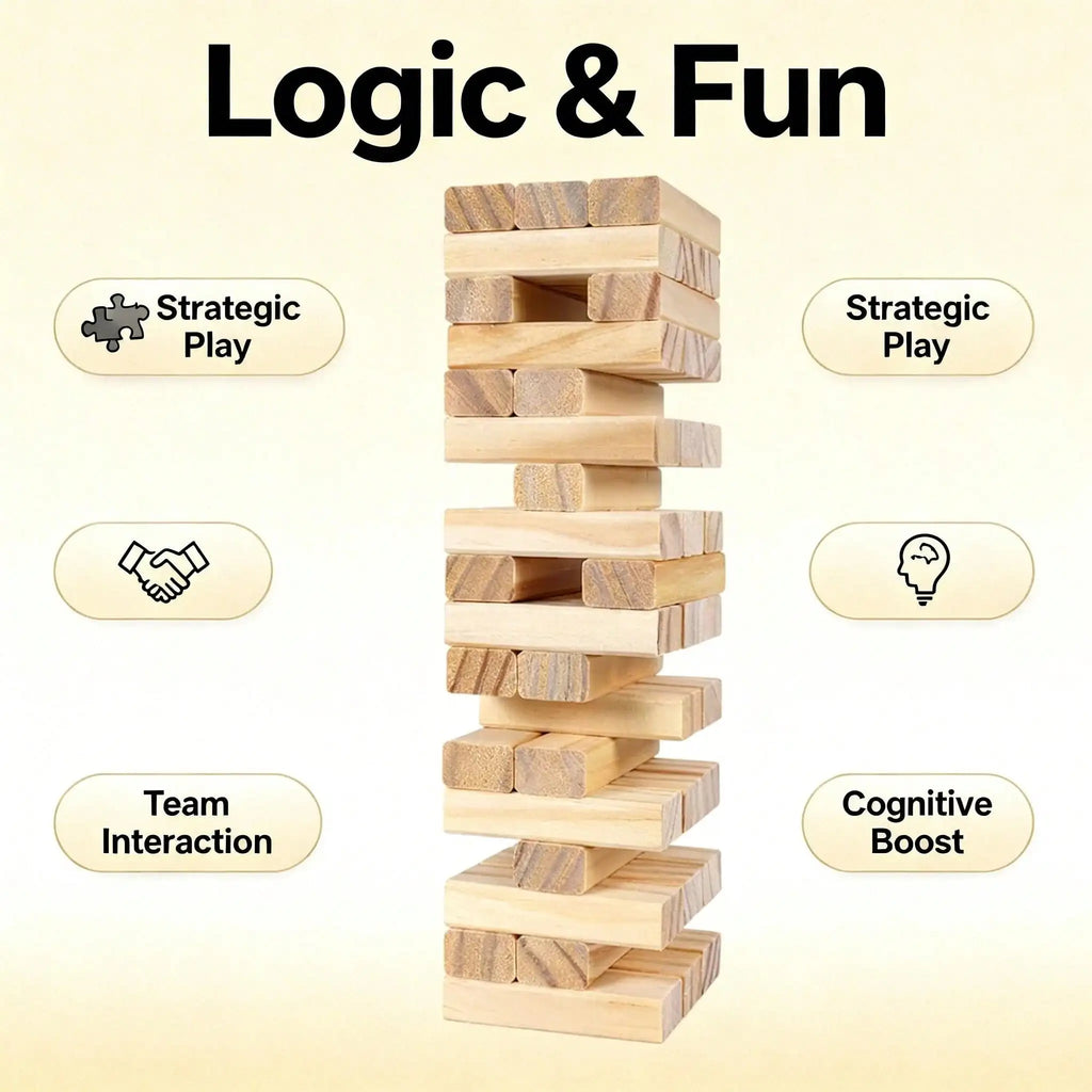 Classic Wooden Tower Game