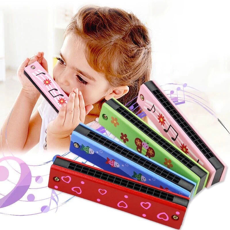 Wooden Harmonica Musical Toy