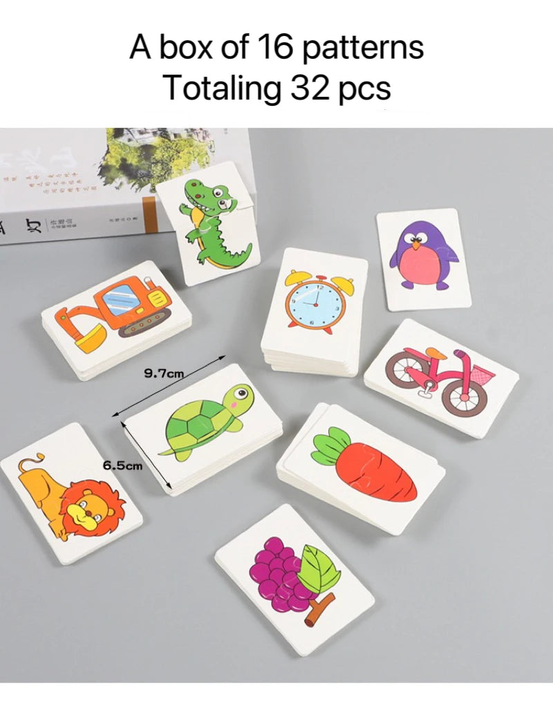 Montessori Matching Cards Puzzle