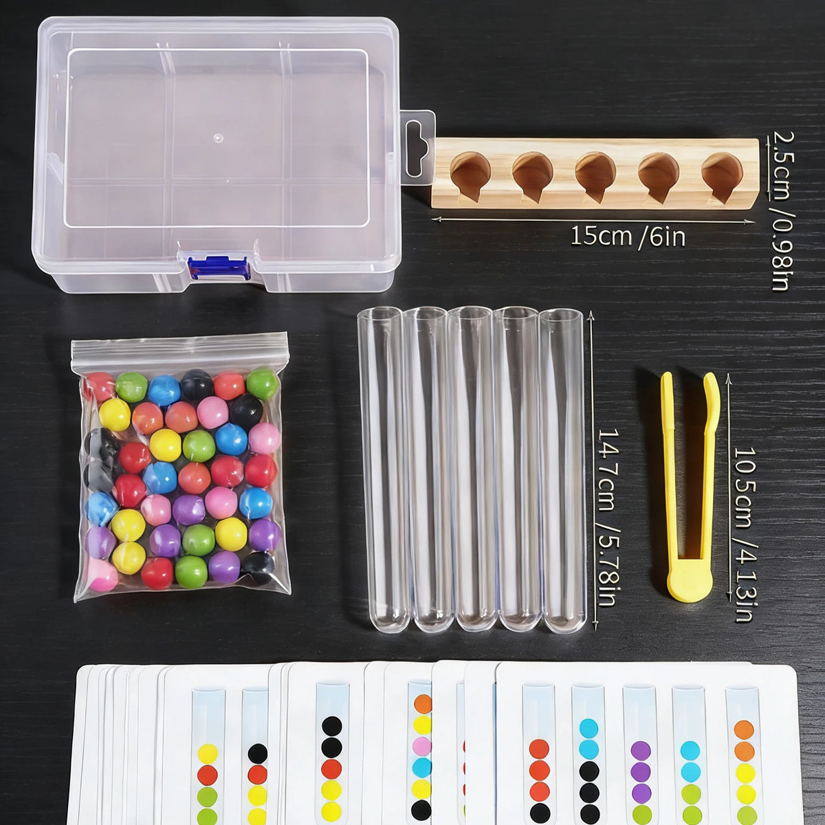 Color Bead Sorting & Tweezers