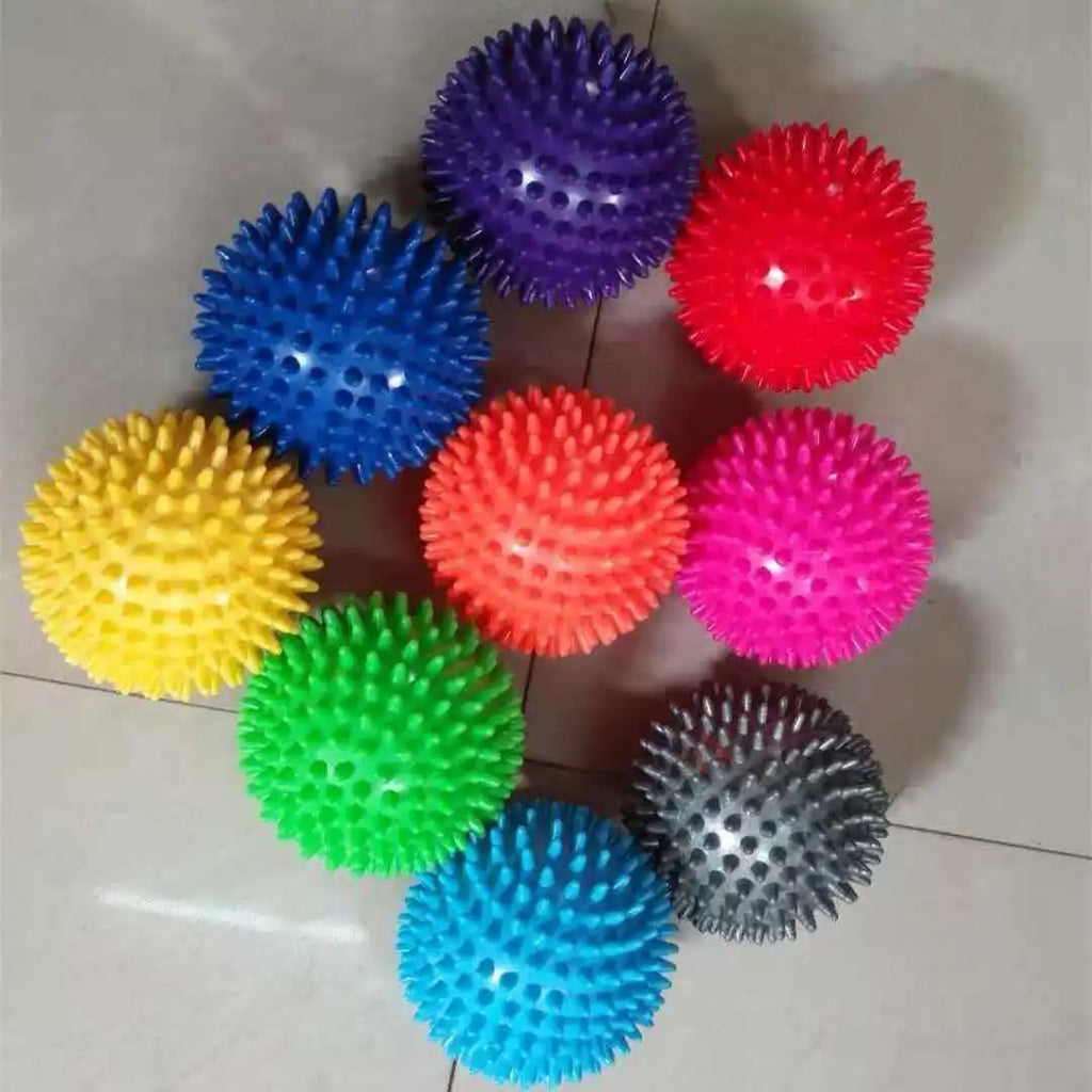 Massage Ball Spiky Hard 7.5CM Stress Reflexology Acupressure Occupational Therapy Sensory Fidget Toys Adults Kids