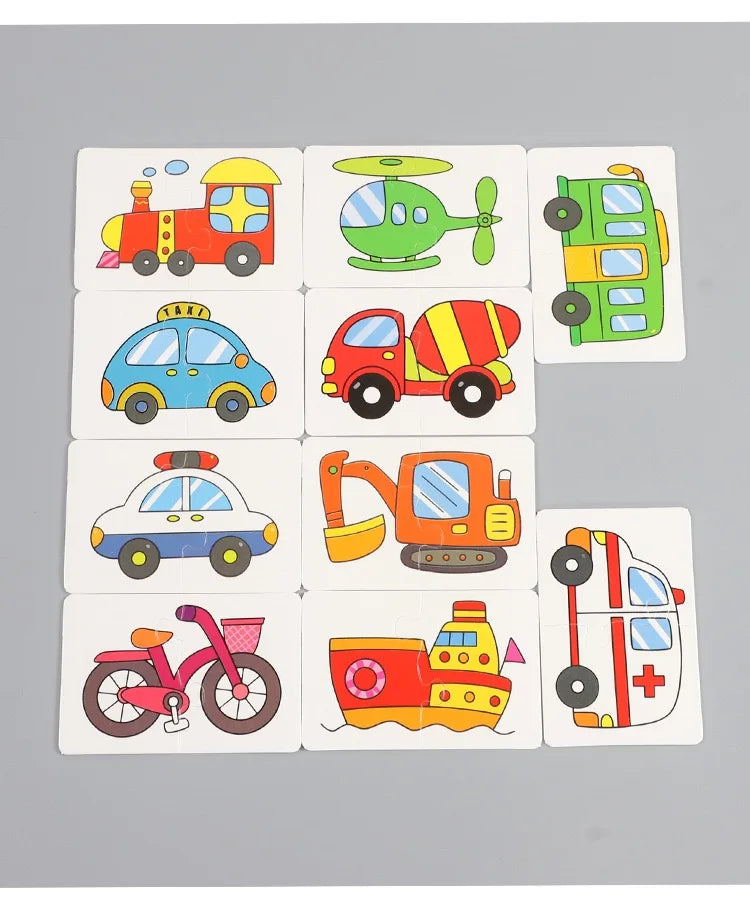 Montessori Matching Cards Puzzle