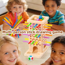 Montessori Sensory Fine Motor Skills Toy Color Cognitive Learning Counting Sticks Game Educational Kids Balance Wooden Toy