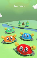 Crawling Crab Tummy Time Walking Dancing Toy Baby Sensory Toys Infant Learning Crawl Gifts Double Force Walking Crawling kid Toy