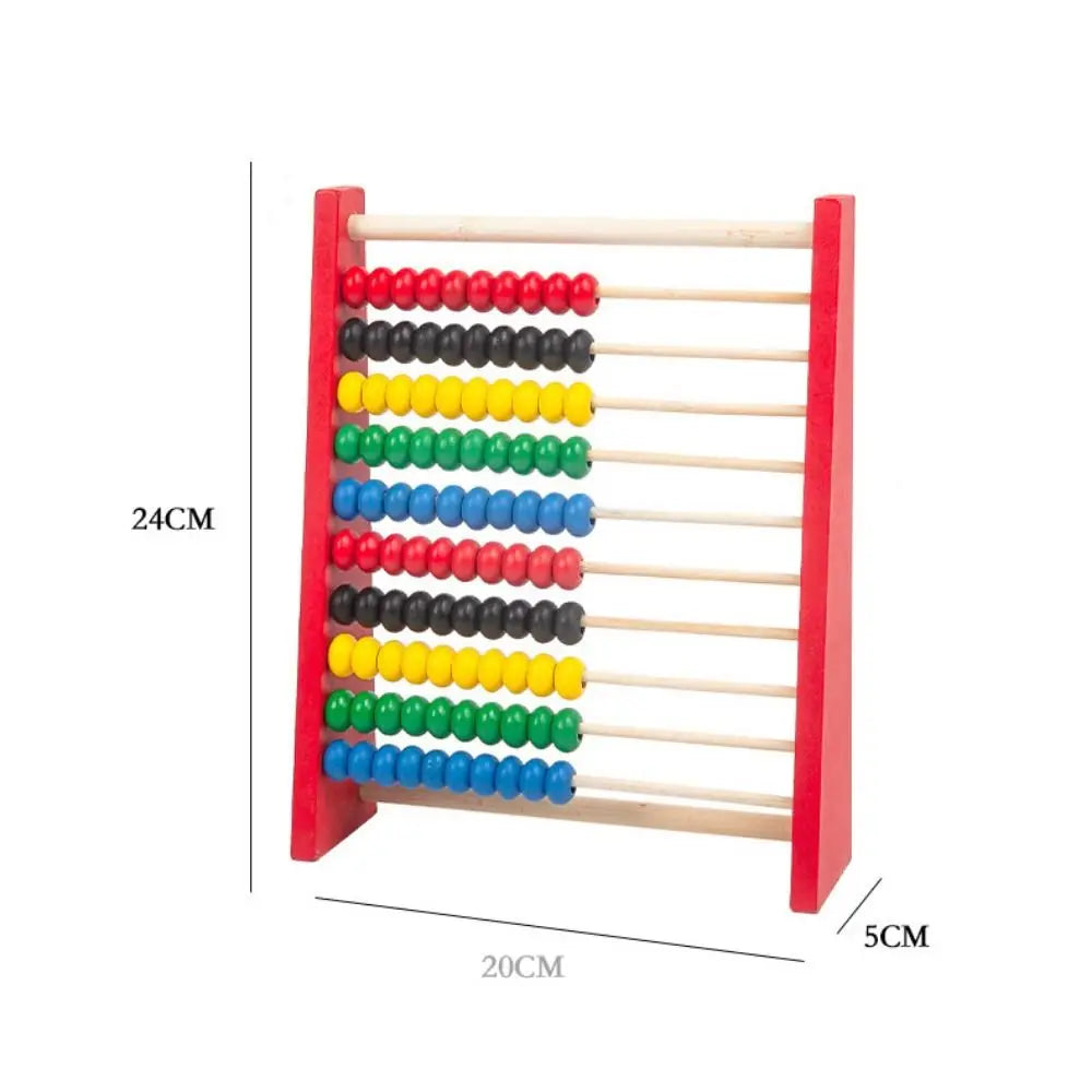 Counting Red Blue Wooden Abacus Wooden Intelligence Development Calculation Bead Hobbies Educational Learning Toy Kid Toys