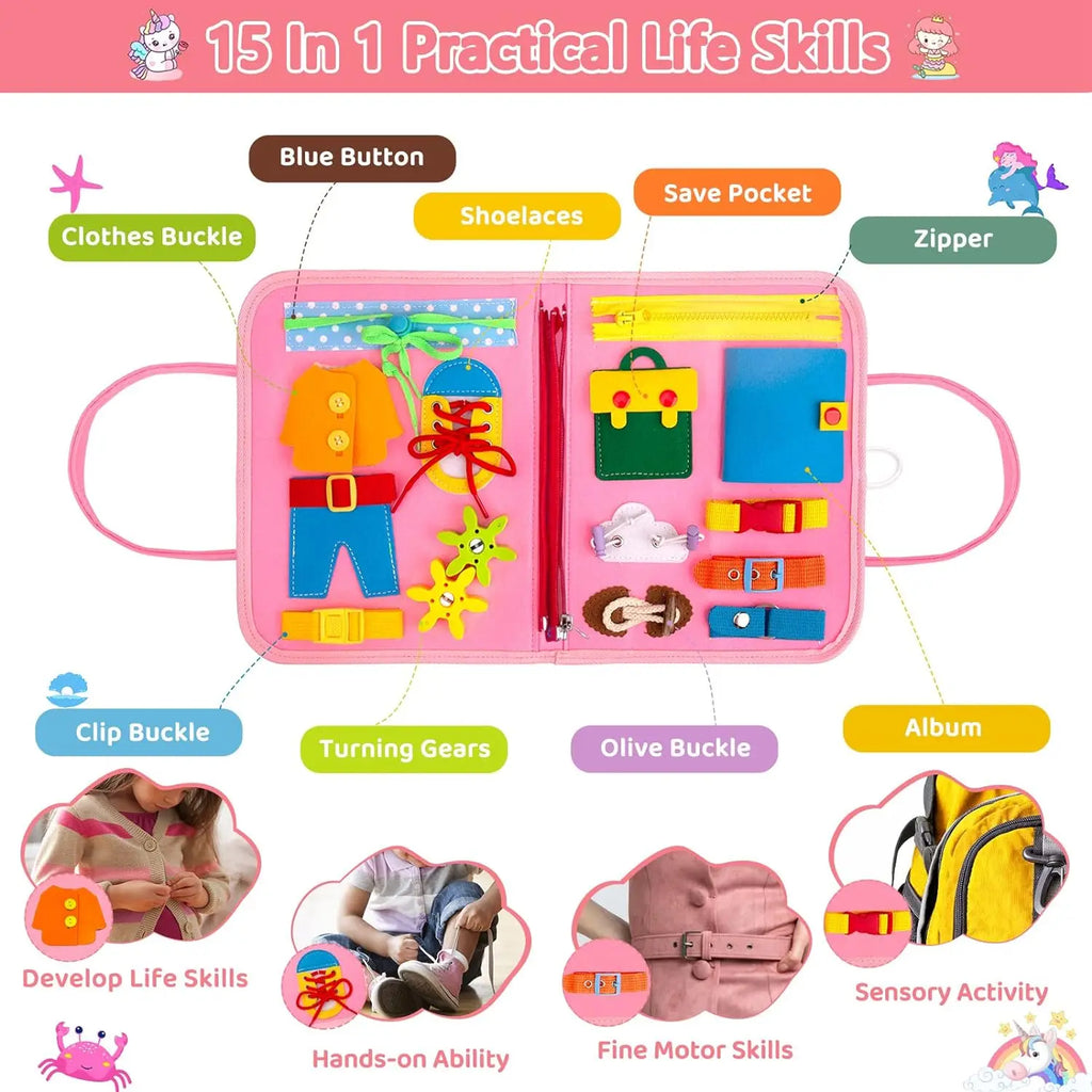 Montessori Busy Board Activity Bag