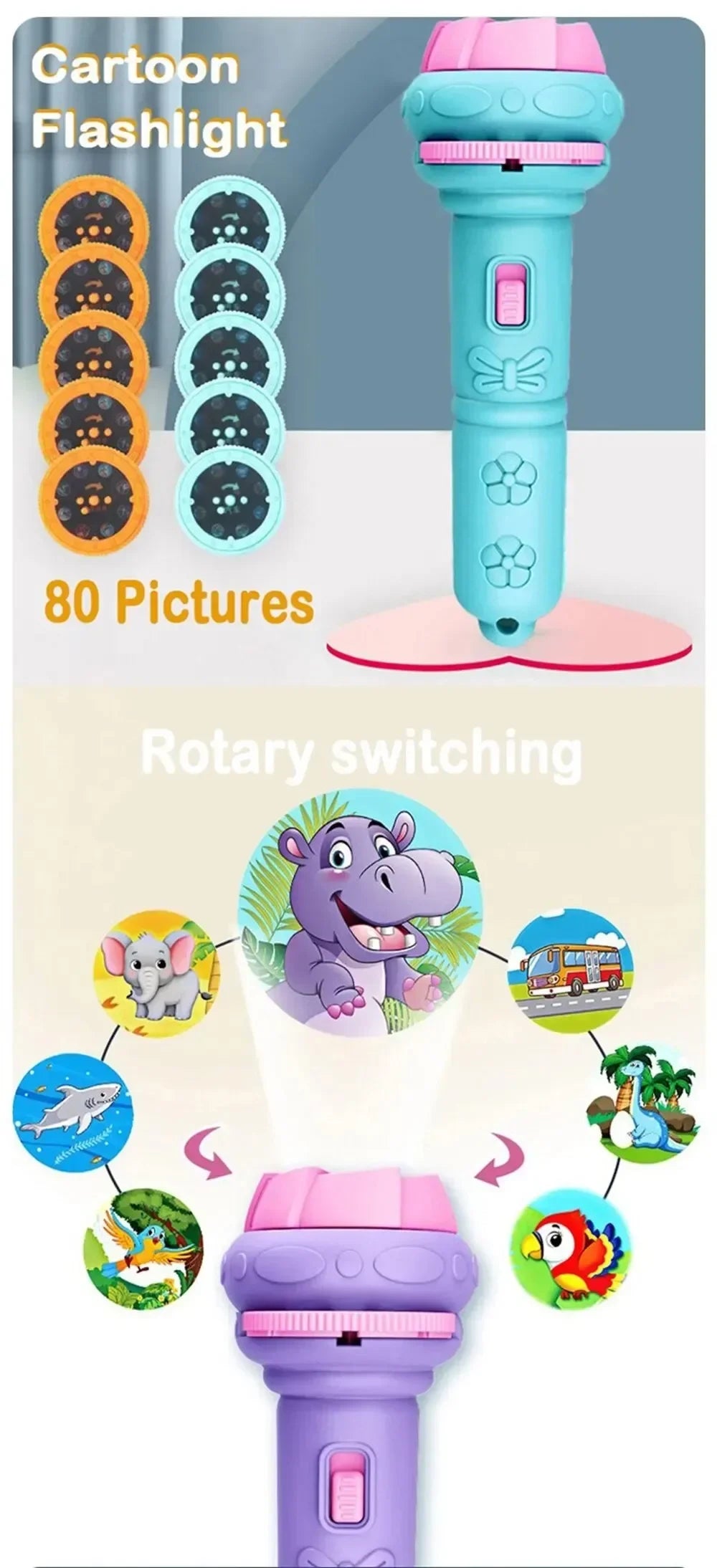 StoryBeam Cartoon Flashlight