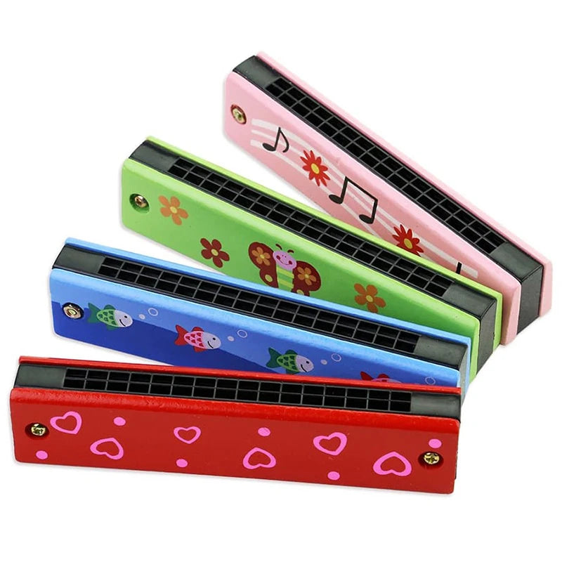 Wooden Harmonica Musical Toy