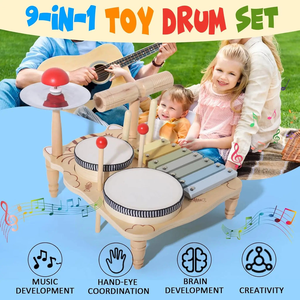 Wooden 7-in-1 Musical Table