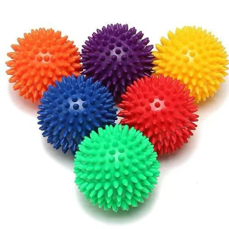 Massage Ball Spiky Hard 7.5CM Stress Reflexology Acupressure Occupational Therapy Sensory Fidget Toys Adults Kids