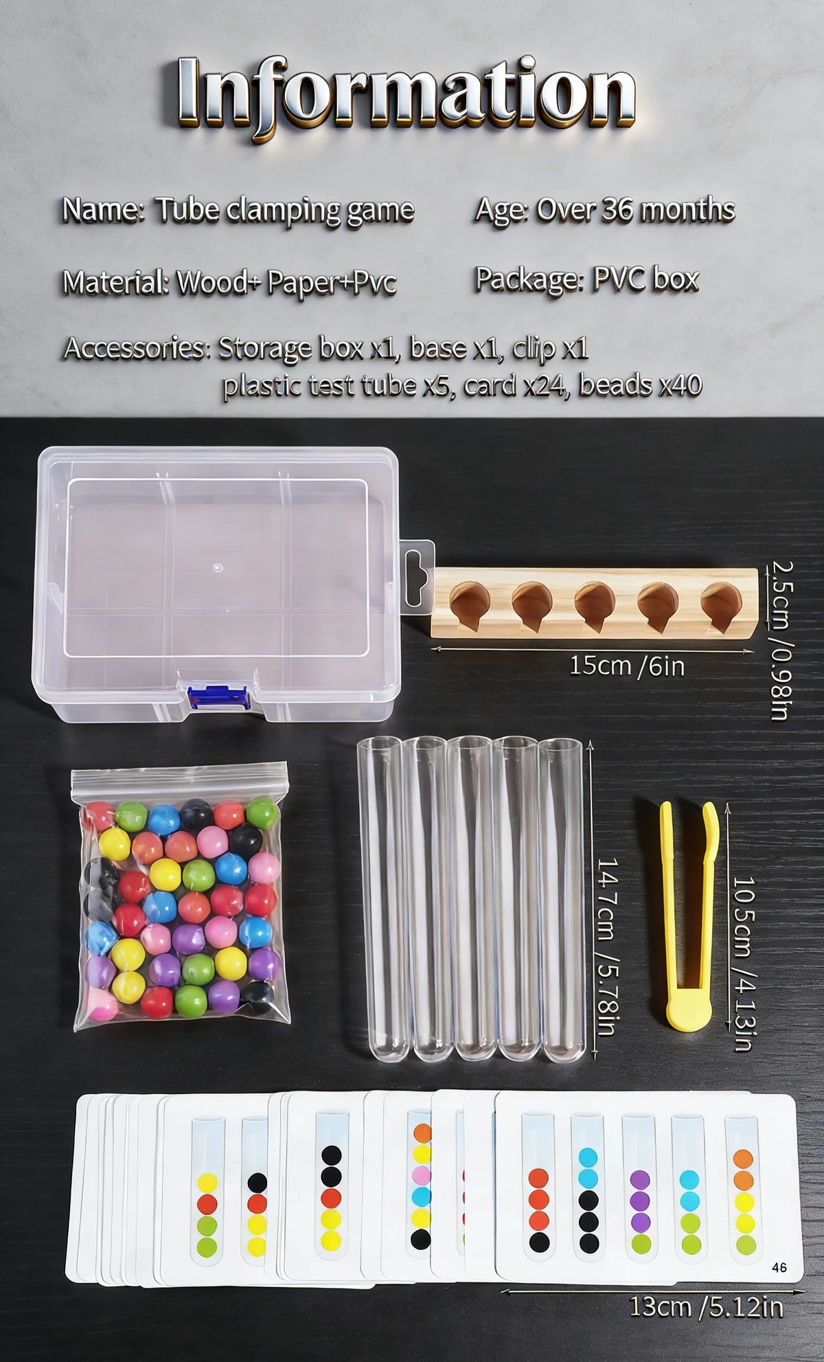 Color Bead Sorting & Tweezers