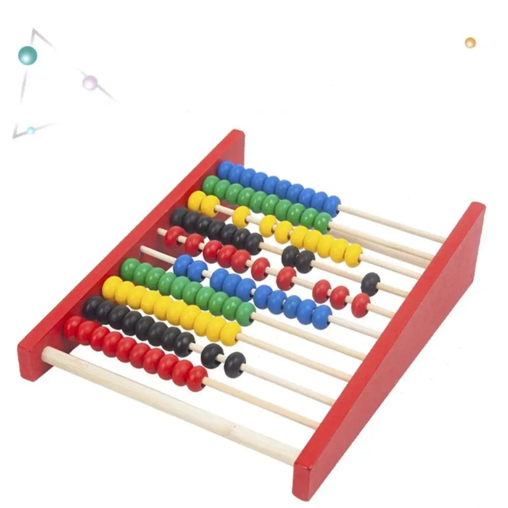 Counting Red Blue Wooden Abacus Wooden Intelligence Development Calculation Bead Hobbies Educational Learning Toy Kid Toys
