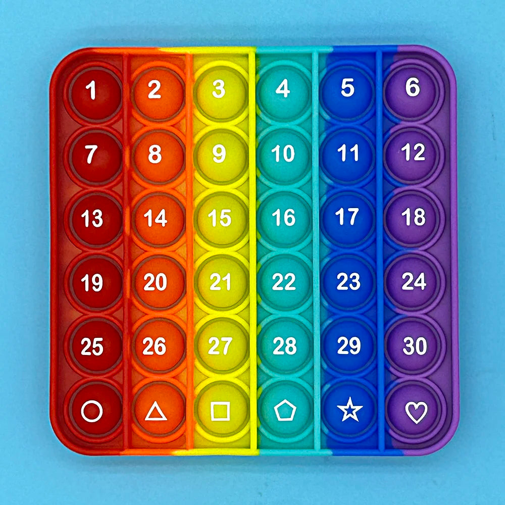 Montessori Alphabet & Numbers Pop Fidget
