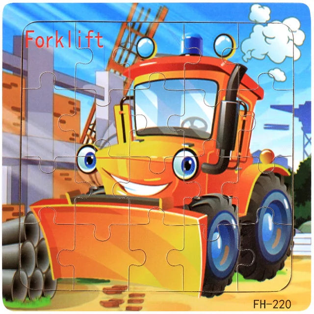 Wooden 3D Cartoon Puzzle
