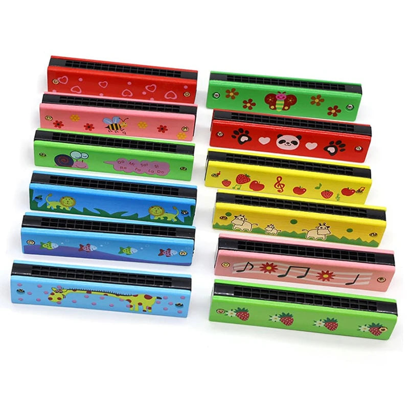 Wooden Harmonica Musical Toy